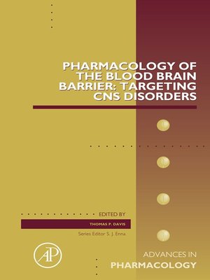 cover image of Pharmacology of the Blood Brain Barrier